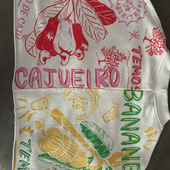 Farm Rio cropped sweatshirt size Small - Picture 6 of 7